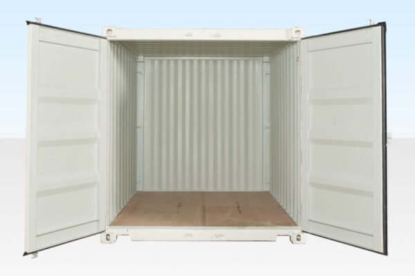 10Ft X 8Ft Shipping Container (One Trip) – White image 3