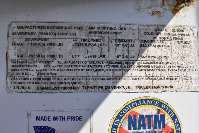 2007 American Spirit 8410GLQ 4 Horse Trailer with 10′ Short Wall image 38