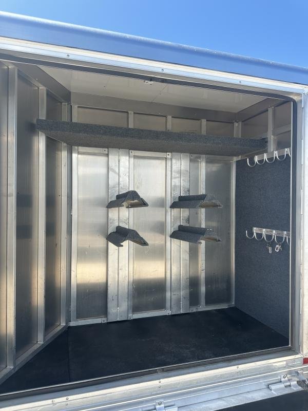 2020 Bloomer 4 Horse Stock Combo Trainer Tack Horse Trailer image 11