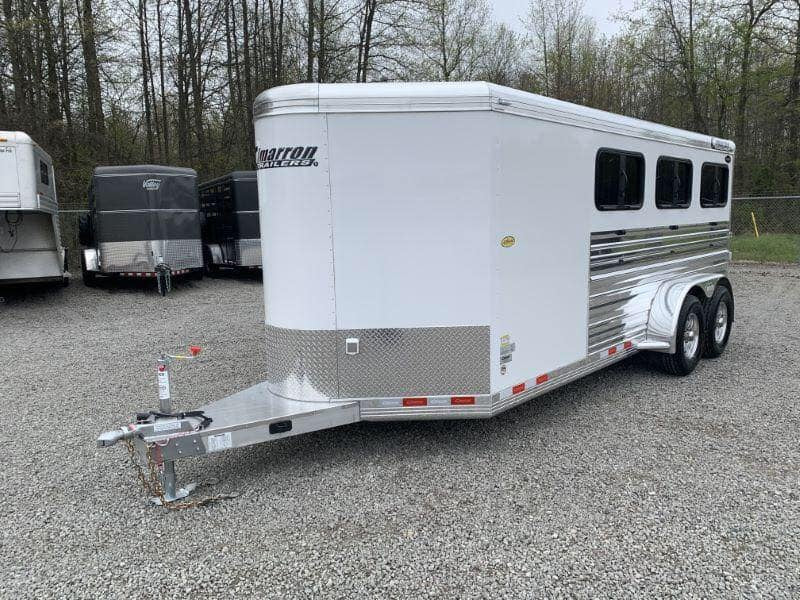 2020 19′ CIMARRON BUMPER PULL 6 PEN STOCK TRAILER image 1