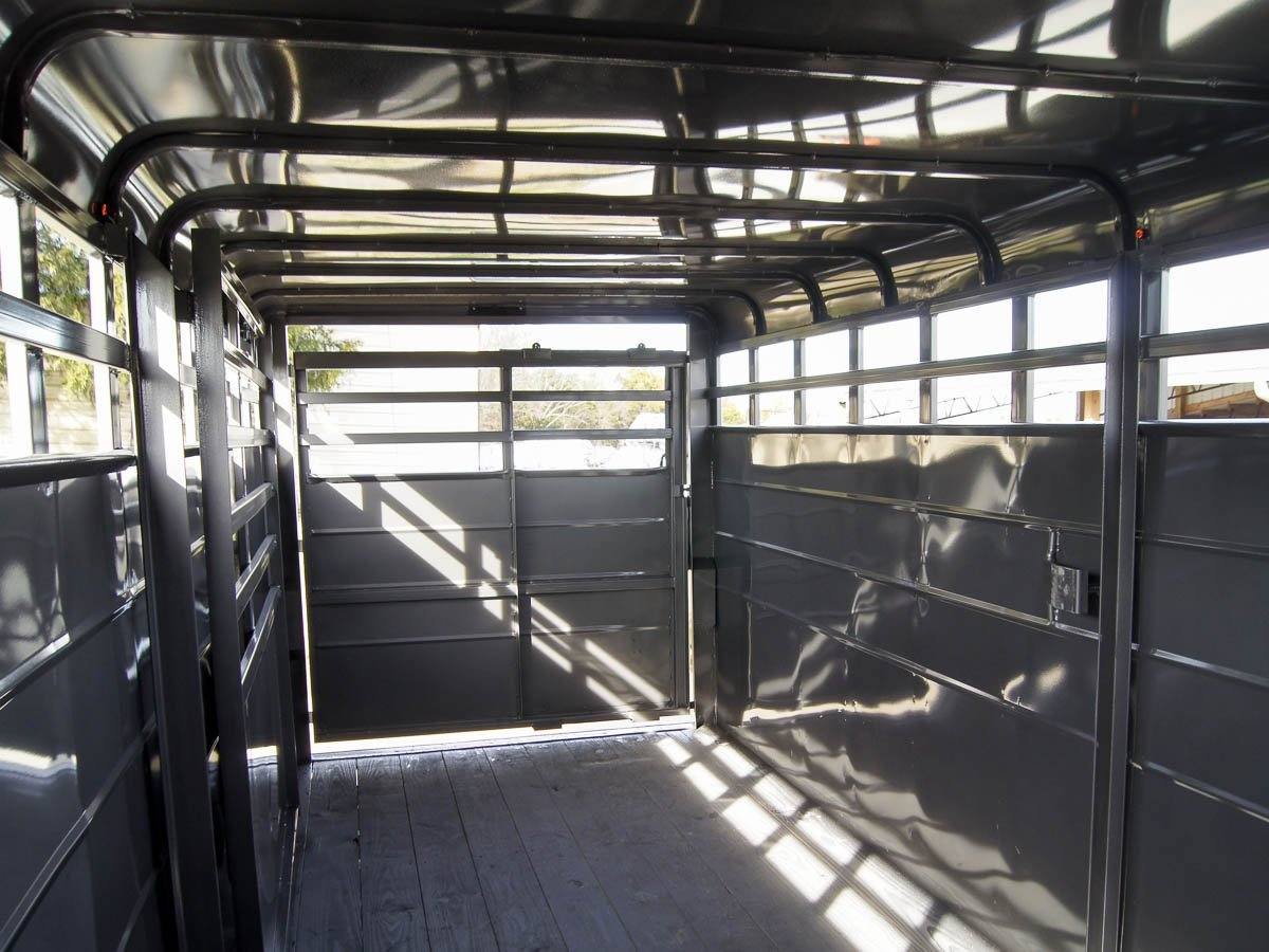 20ft Charcoal Gooseneck Livestock Cattle Trailer (2) 7K Axles image 16