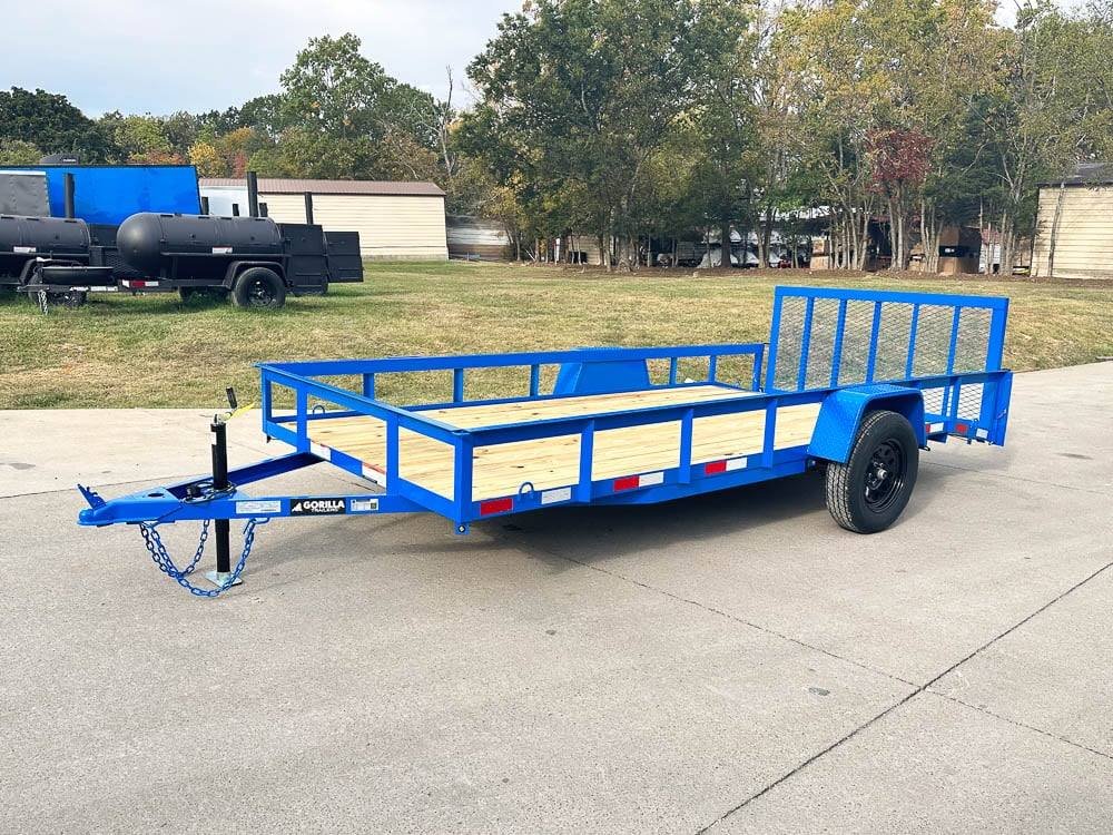 6'4" x 14 Utility Trailer Dovetail With Gate Powder Coated 3,500lb Axle image 21