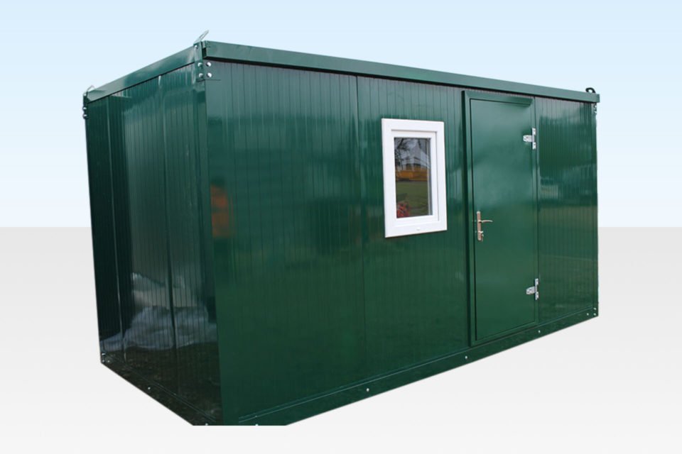 4.3m X 2.3m Flat Packed Office Cabin image 1
