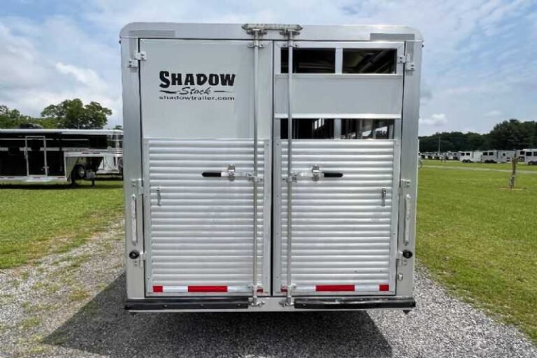 Used 2022 Shadow STK Stock Trailer with 8′ Short Wall image 11