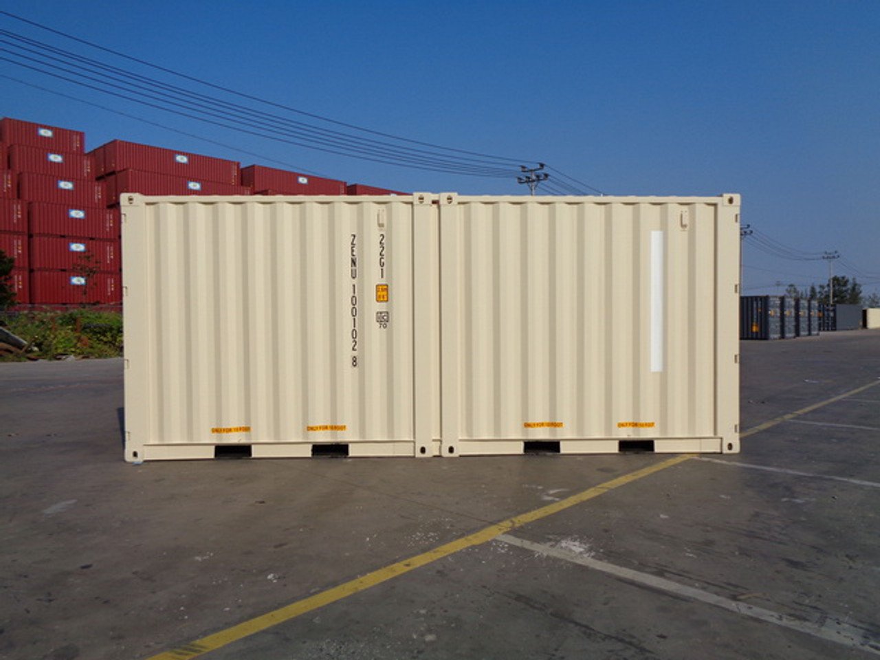 DuoCon One-tripper (10′ +10′) Steel Shipping Containers image 3