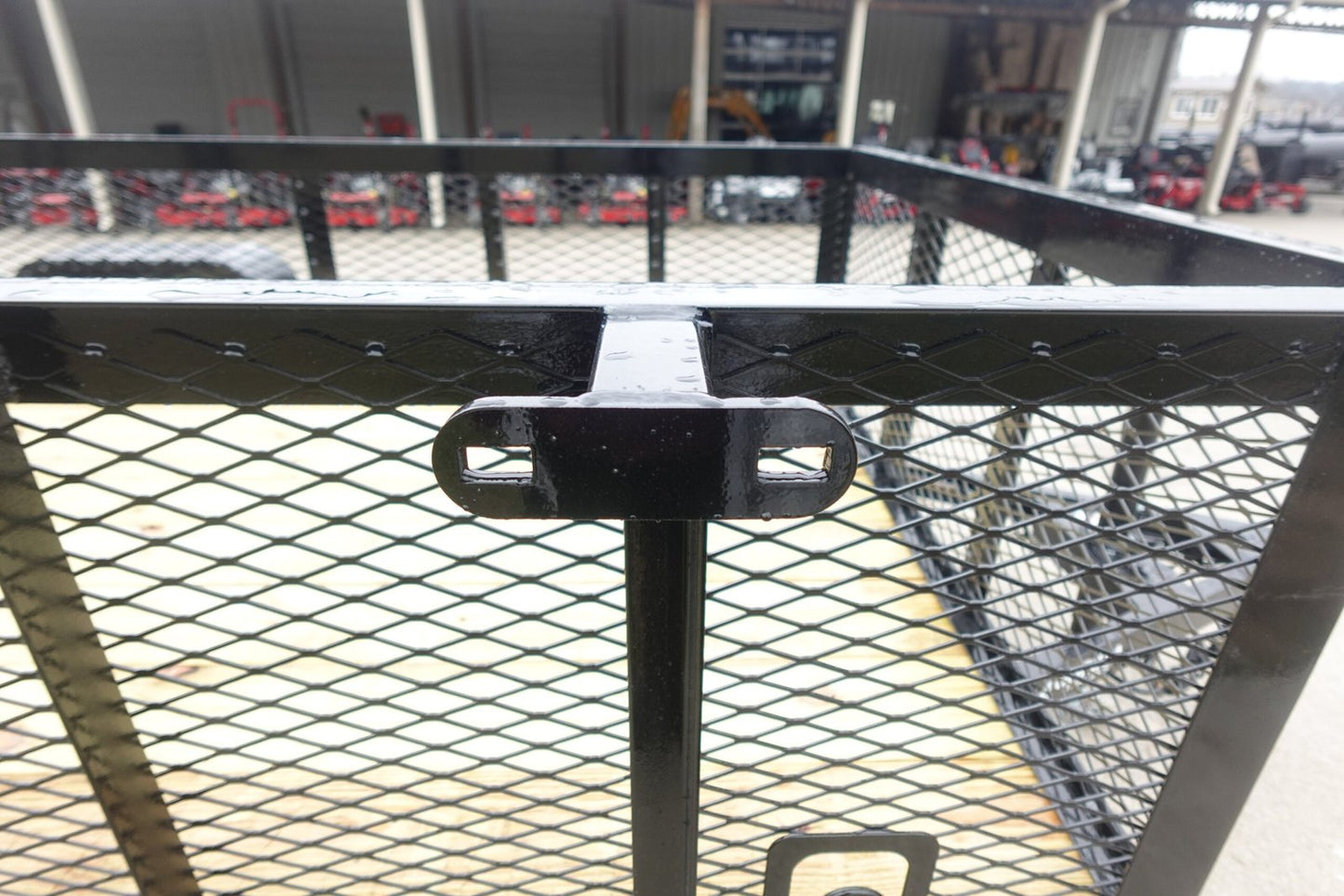 5x10 Dovetail Utility Trailer 2ft Mesh 3500lb Axle image 12