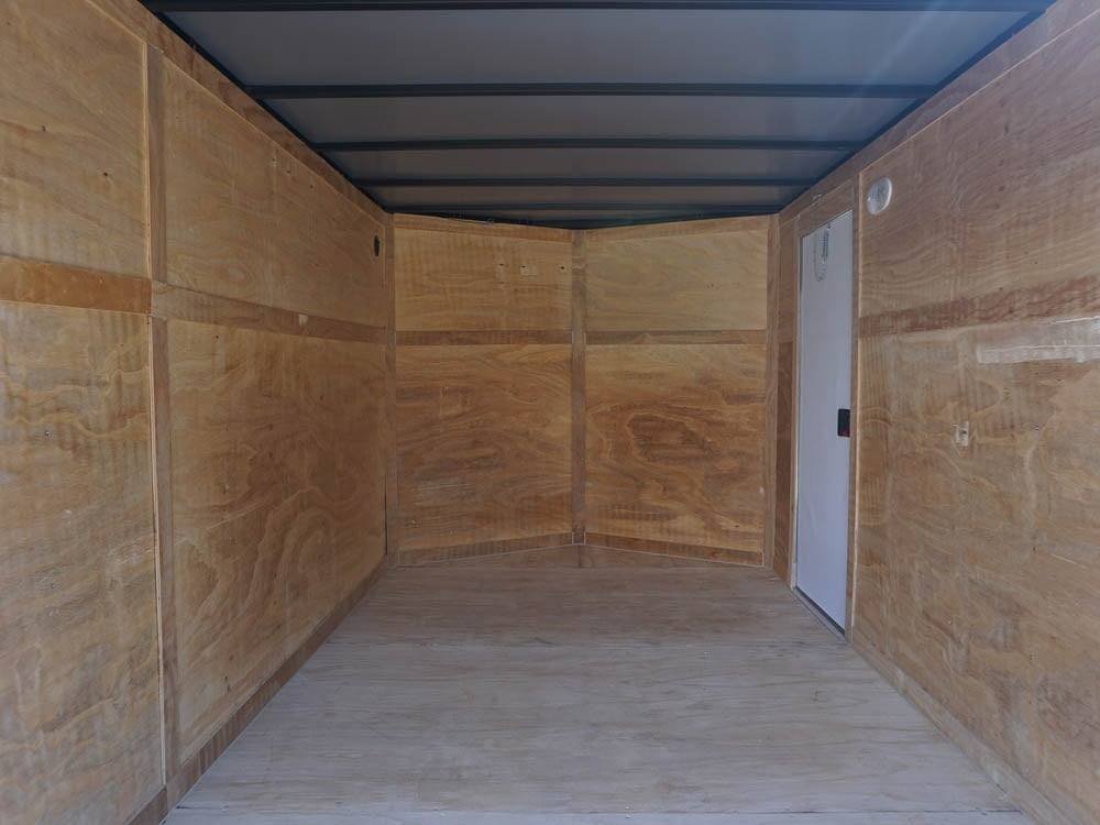 7x12 Enclosed Charcoal Trailer with Silver ATP 3500lb Axle Storage image 19