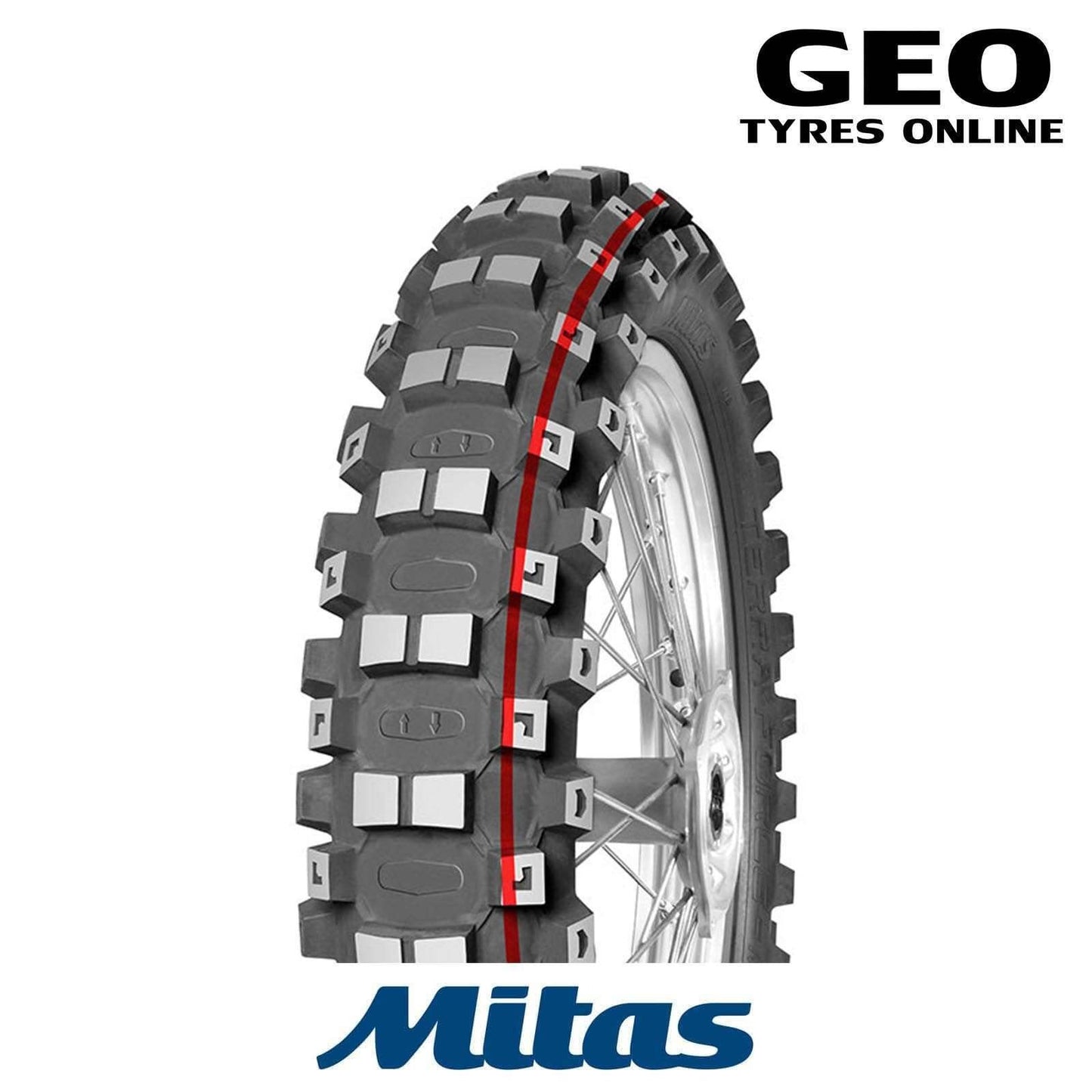 100/100-18 Terra Force-MX Mid/Hard Mitas Rear Tyre image 1