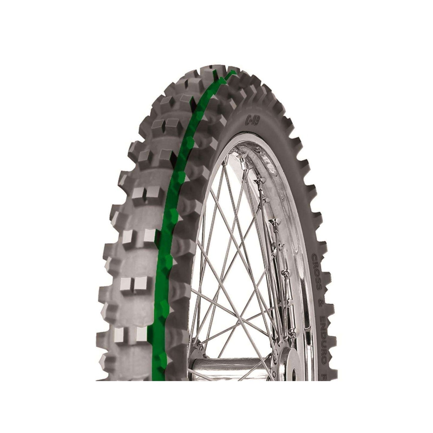 90/90-21 C19 Super Light Green Mitas Front Tyre image 0