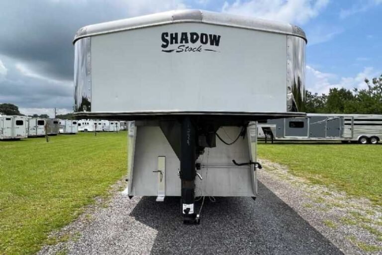 Used 2022 Shadow STK Stock Trailer with 8′ Short Wall image 5