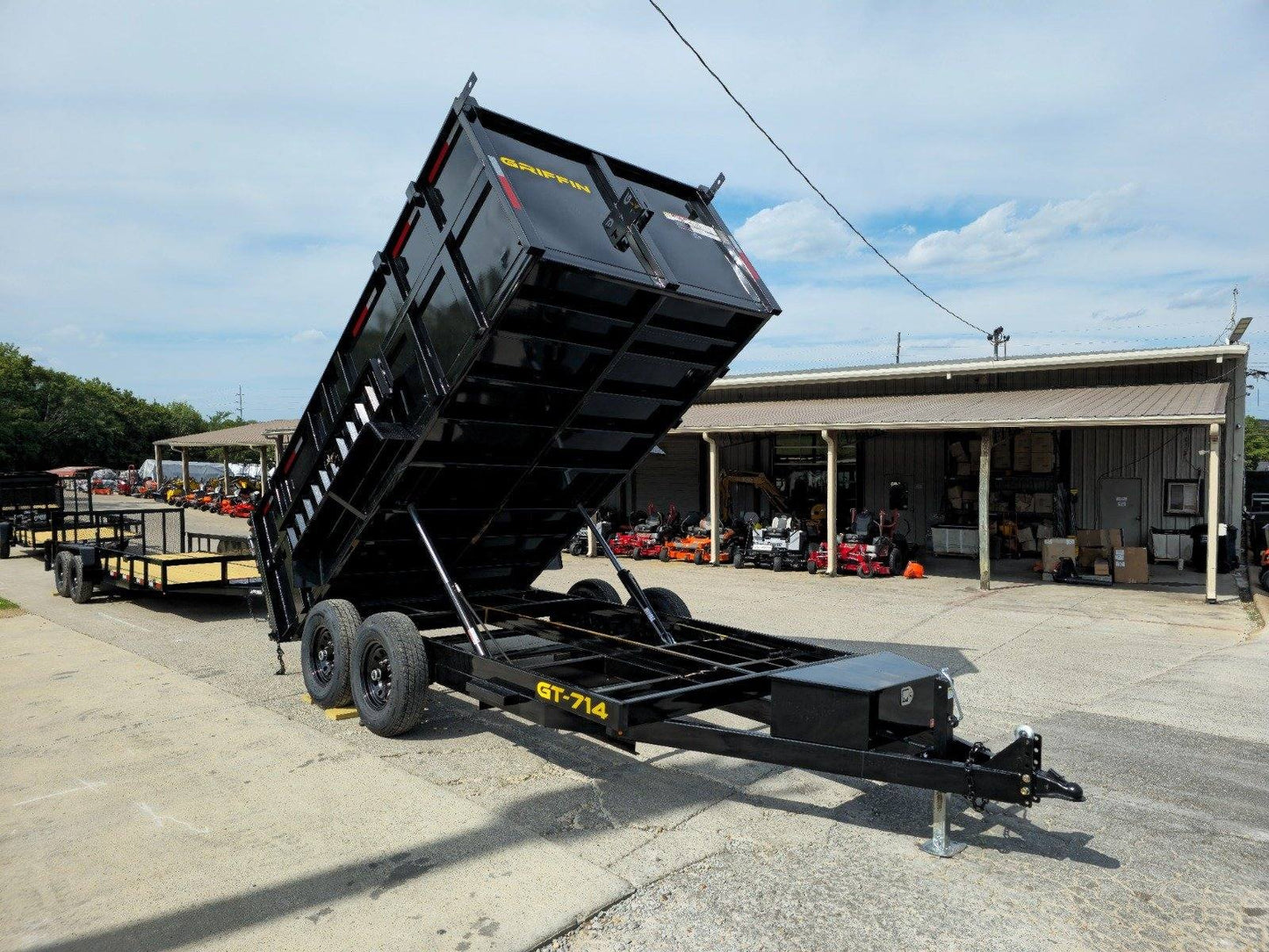 7x14 Hydraulic Dump Trailer with 4ft Sides (2) 7K Axles image 17