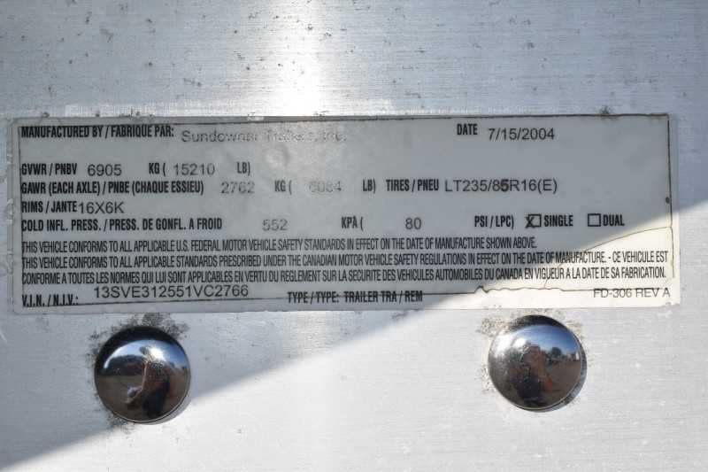 Used 2005 Sundowner 4HGN 4 Horse Trailer image 18