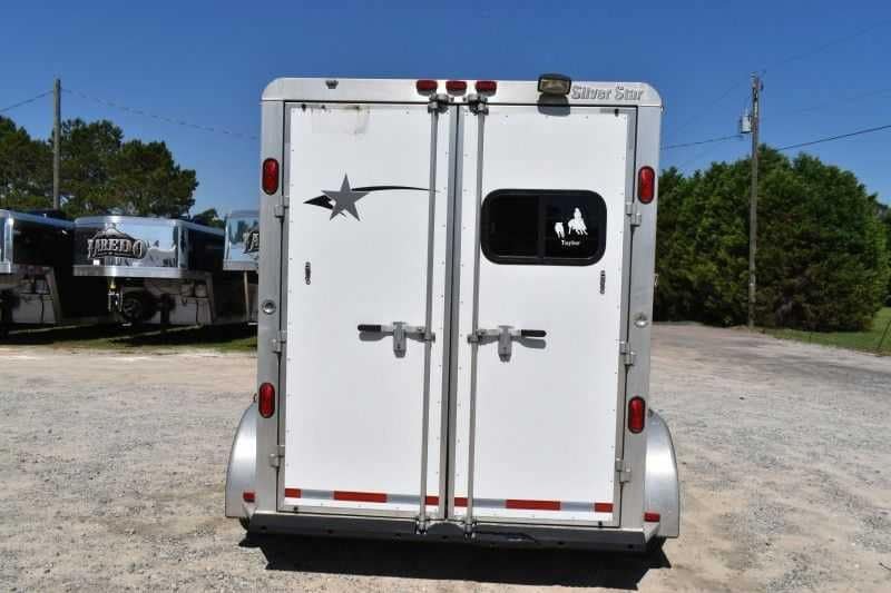 Used 2005 Silver Star 2HGNLQ 2 Horse Trailer with 4′ Short Wall image 15