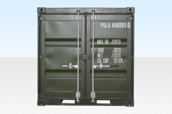 8Ft One Trip Shipping Container (Green) image 2