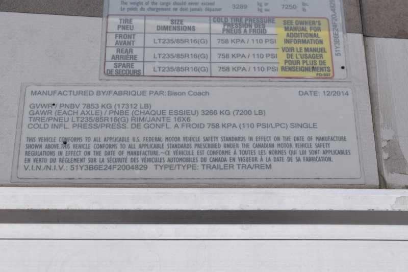 2015 Bison Ranger 3LQ Horse Trailer with 10′ Short Wall image 28