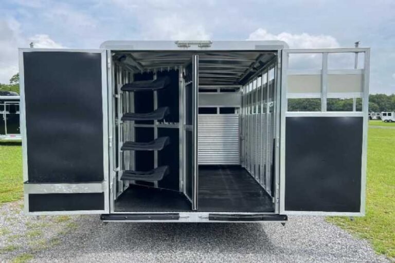 Used 2022 Shadow STK Stock Trailer with 8′ Short Wall image 12