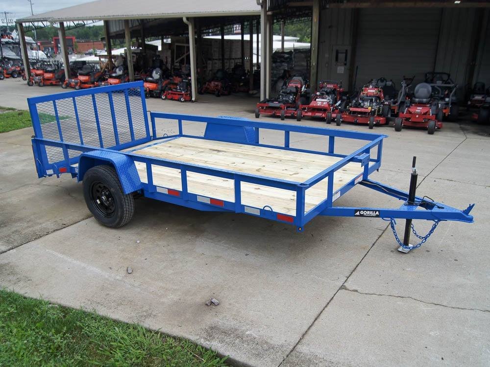 6'4" x 12 Powder Coated Dovetail Utility Trailer 3500lb Axle Powder Coated image 24