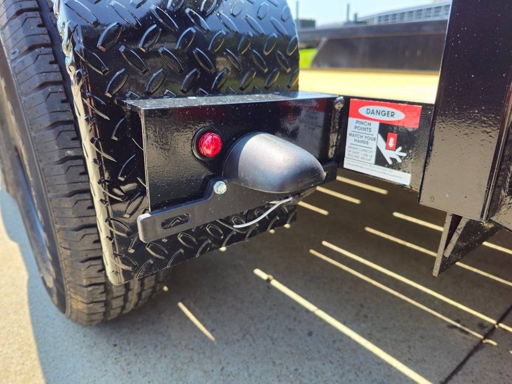 6'4" x 14 Utility Trailer Powder Coated Dovetail (2) 3500 Axles 7k GVWR image 5