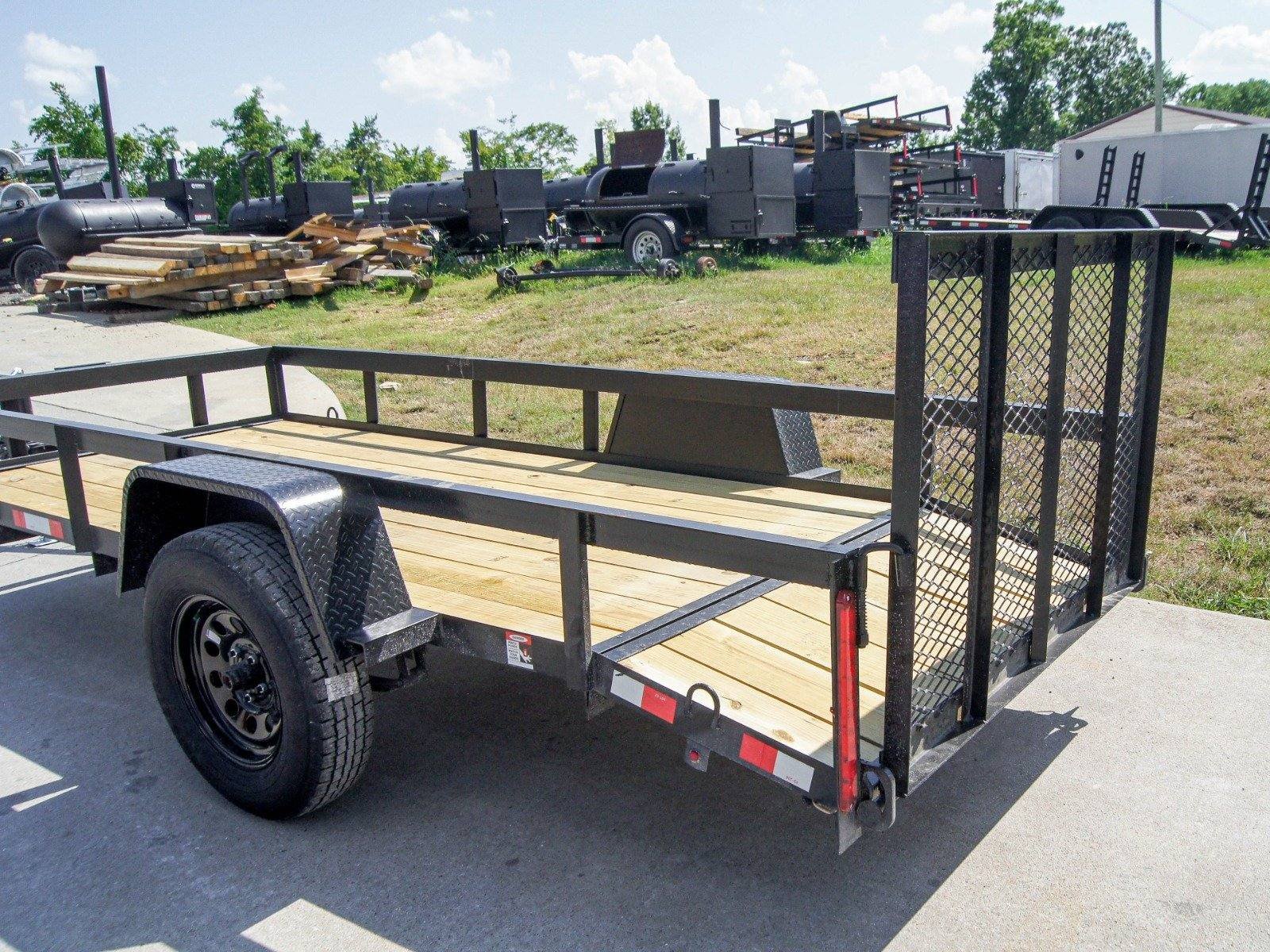 5x12 Powder Coated Dovetail Utility Trailer 3500lb Axle image 10