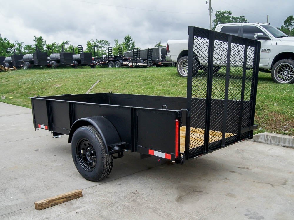 5x10 Utility Trailer with 18in Metal Sides 3500lb Axle image 3