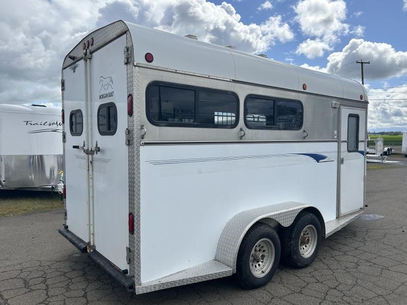 2000 Morgan Built 3 Horse Bumper Pull Horse Trailer image 3