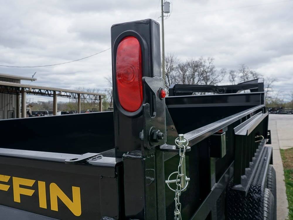 Hydraulic 7'x16' 2ft Side Gooseneck Dump Trailer (2) 7K Axles image 17