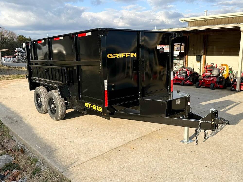 6x12 Hydraulic Dump Trailer with 4ft Sides (2) 5,200lb Axles image 8