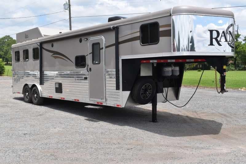 2015 Bison Ranger 3LQ Horse Trailer with 10′ Short Wall image 1