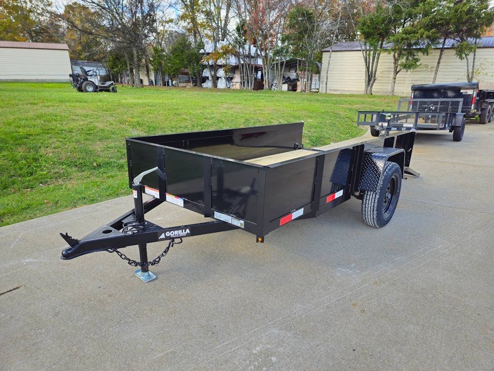 5' X 10' Utility Trailer Straight Deck 18" Sides Tall Gate image 13