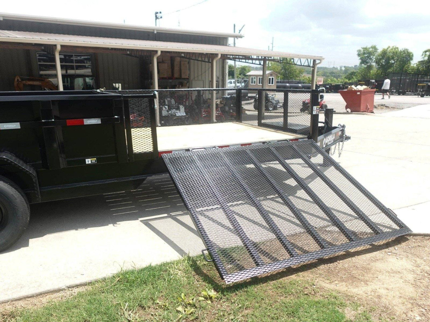 7x20 Hybrid Utility Dump Trailer 2ft Sides with Box (2) 7K Axles image 34