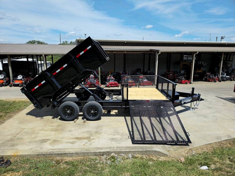 7x16 IBeam Hybrid Hydraulic Dump Trailer with 3ft Sides (2) 6K Axles image 21
