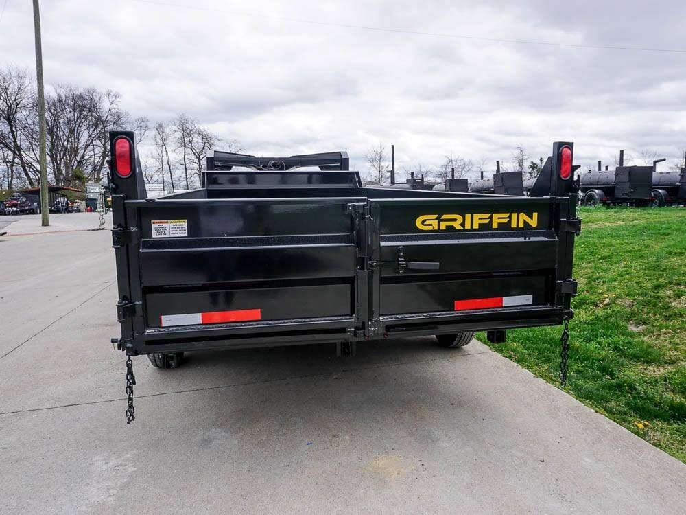 Hydraulic 7'x16' 2ft Side Gooseneck Dump Trailer (2) 7K Axles image 6