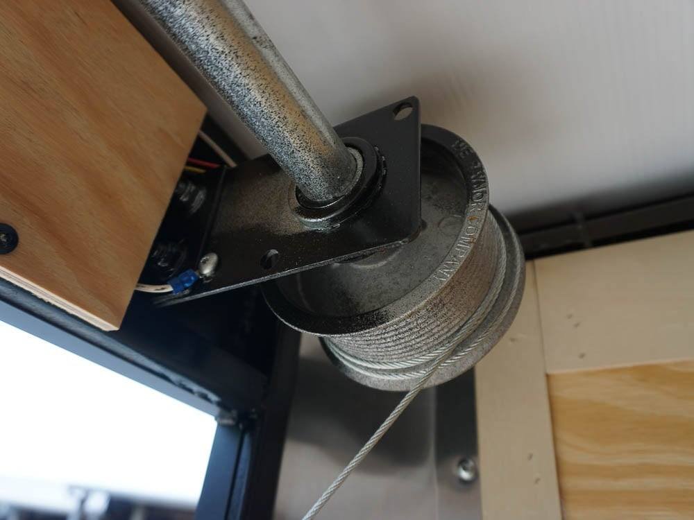 7x12 Enclosed Trailer Red V-Nose Blackout Package 3,500lb Axle Storage image 22