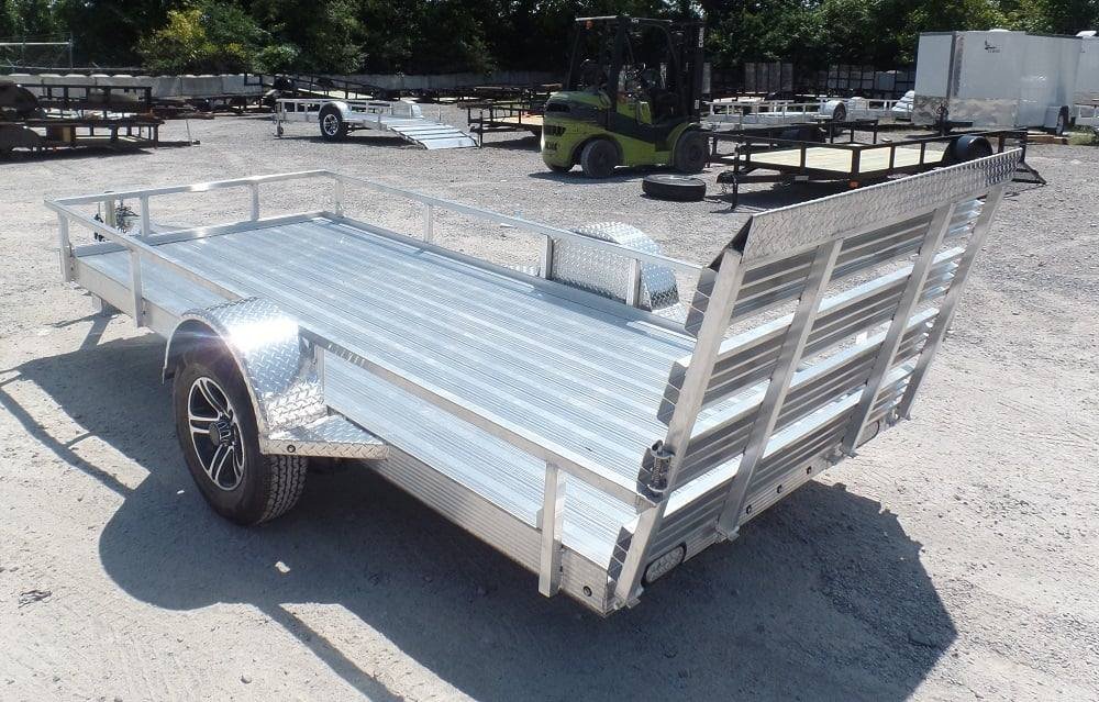5'x12' All Aluminum Utility Trailer Straight 3500 lb Axle image 2