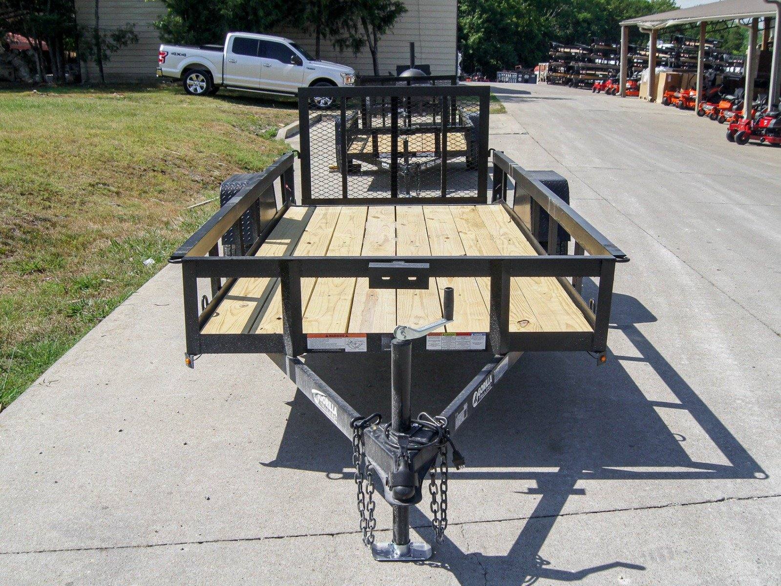 5x12 Powder Coated Dovetail Utility Trailer 3500lb Axle image 2
