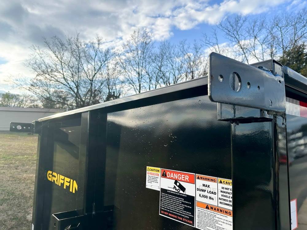 6x12 Hydraulic Dump Trailer with 4ft Sides (2) 5,200lb Axles image 10