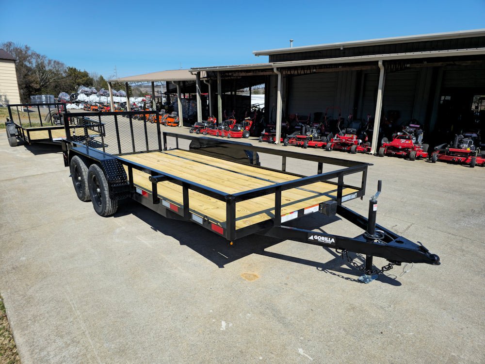 6'4" x 16 Utility Trailer Double Axle Dovetail With Gate Powder Coated (2) 3500lb Axles image 4