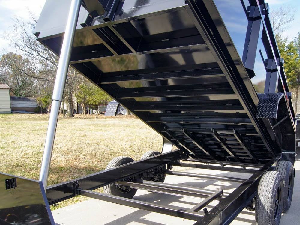 7x14 Gorilla Telescopic IBeam Dump Trailer with 3ft Sides (2) 7K Axles image 10