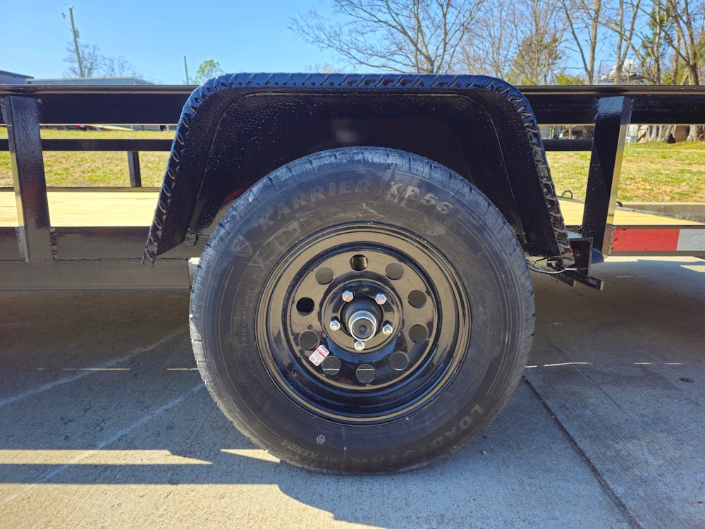 6'4" x 14 Utility Trailer Dovetail With Gate Powder Coated 3,500lb Axle image 16