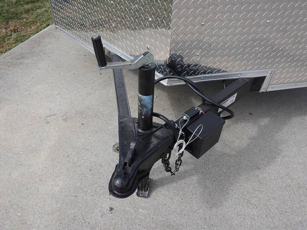 7x12 Enclosed Charcoal Trailer with Silver ATP 3500lb Axle Storage image 14