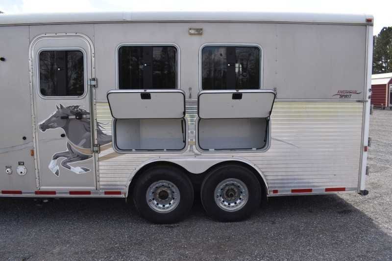 2007 American Spirit 8308LQ 3 Horse Trailer with 8′ Short Wall image 9