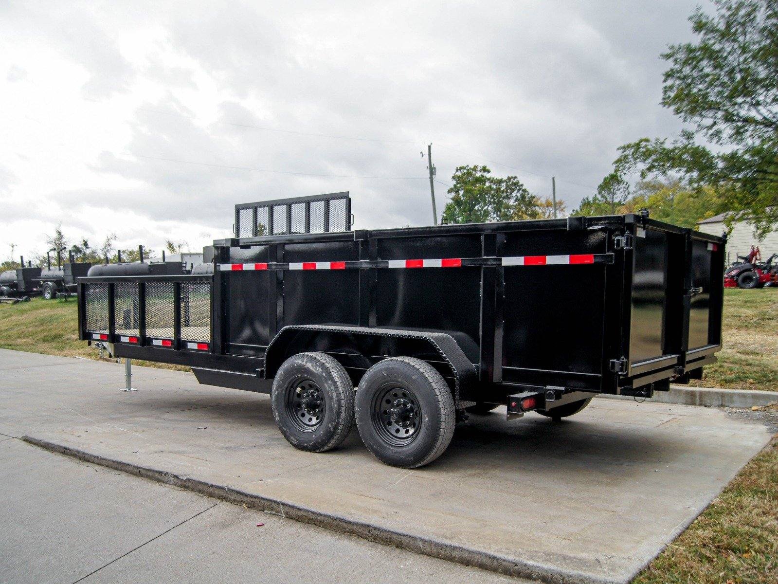7x20 Hybrid Dump Utility Trailer with 3ft Sides Equipment (2) 7K Axles image 9