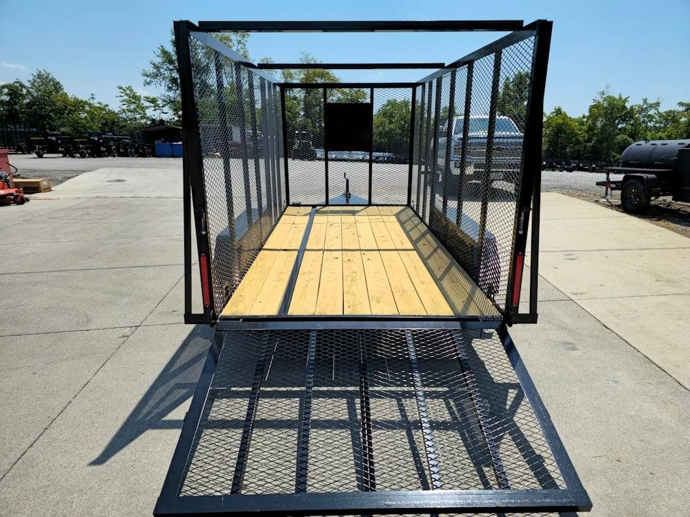 6.4' x 14' (2) 3500 Axles Leaf Cage Debris Loader Utility Trailer image 12