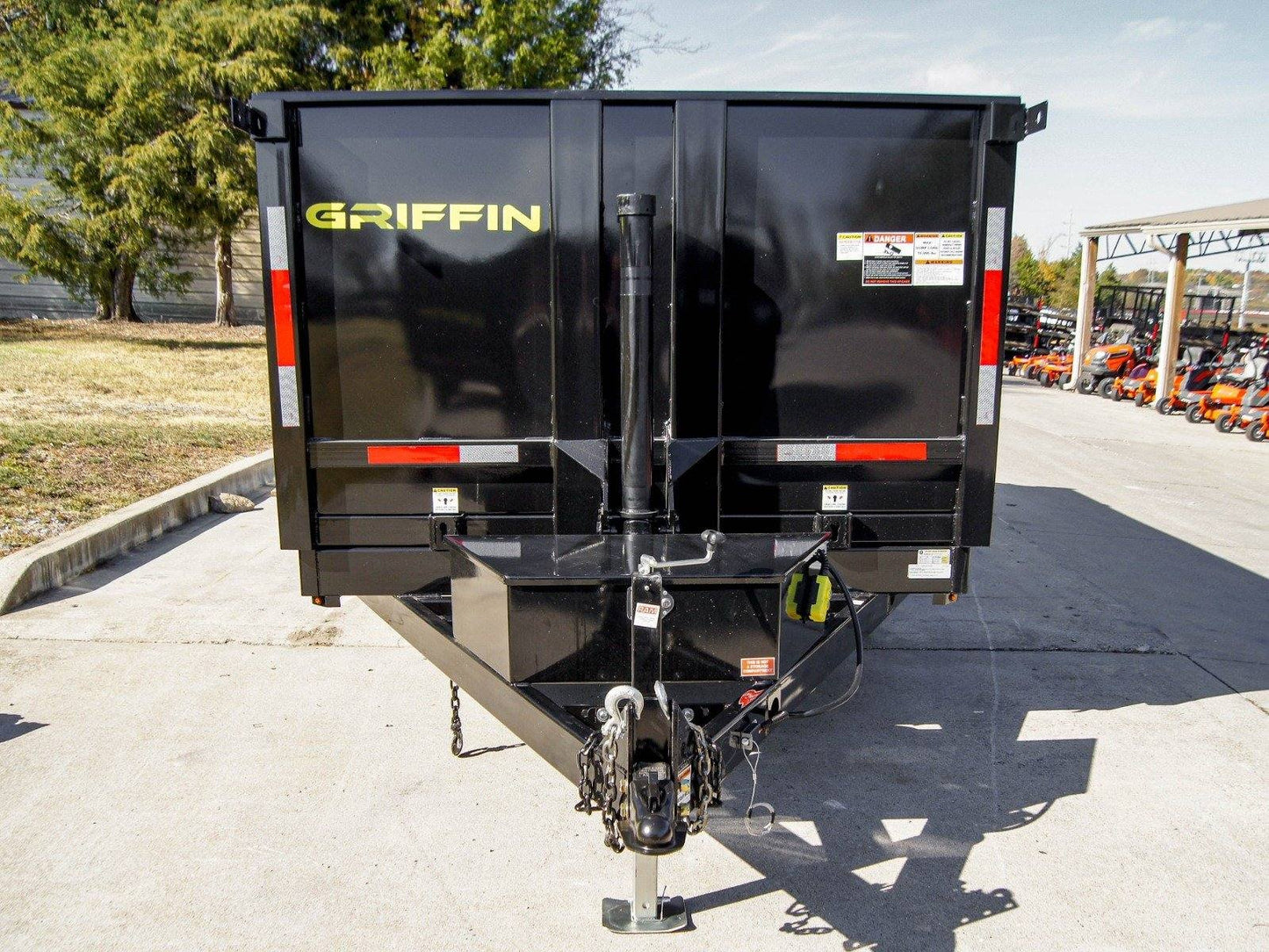 7x16 Telescopic Dump Trailer with 4ft Sides (2) 7K Axles 14k GVWR image 1