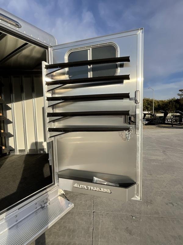 NEW 2024 Elite Trailers 5 Horse Stock Combo BP Horse Trailer image 23