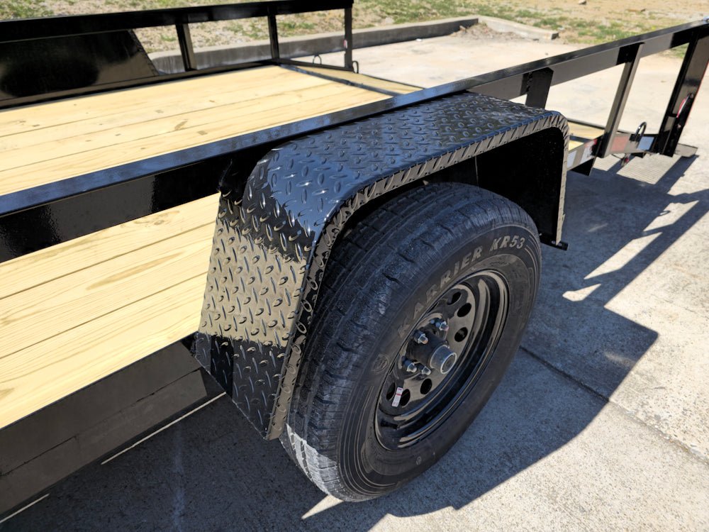 6'4" x 14 Utility Trailer Dovetail With Gate Powder Coated 3,500lb Axle image 15