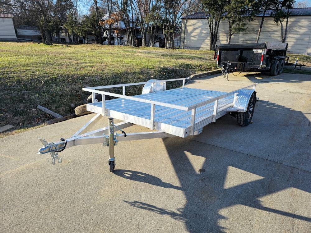 6.4'x12' Aluminum Utility Trailer With Gate Aluminum Wheels 3500 lb Axle image 14