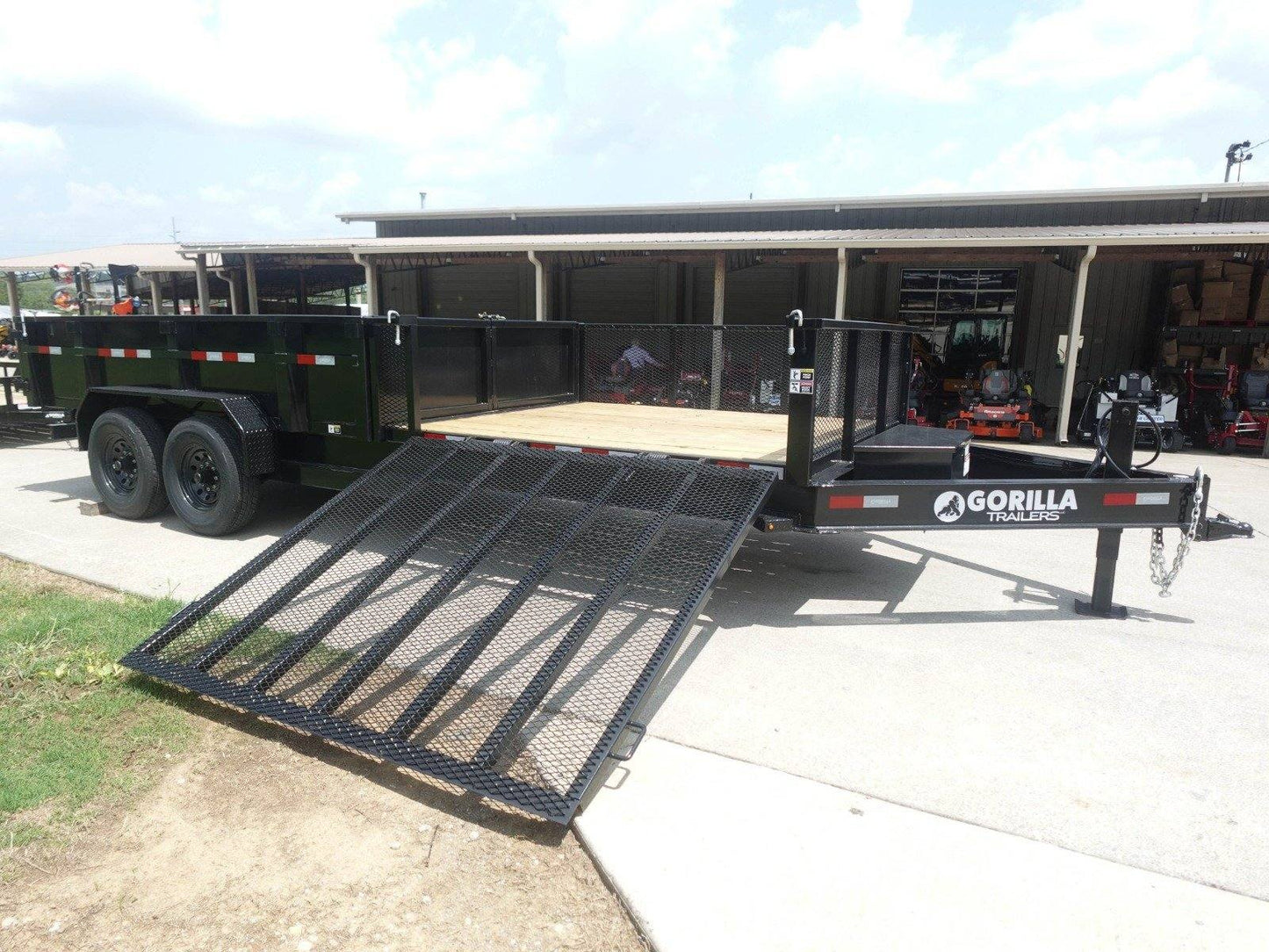 7x20 Hybrid Utility Dump Trailer 2ft Sides with Box (2) 7K Axles image 32