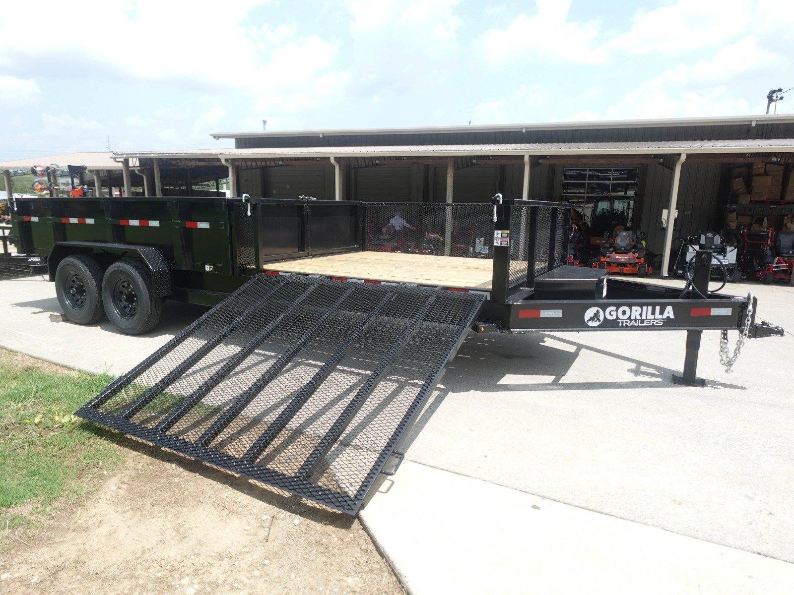 7x20 Hybrid Utility Dump Trailer 2ft Sides with Box (2) 7K Axles image 32