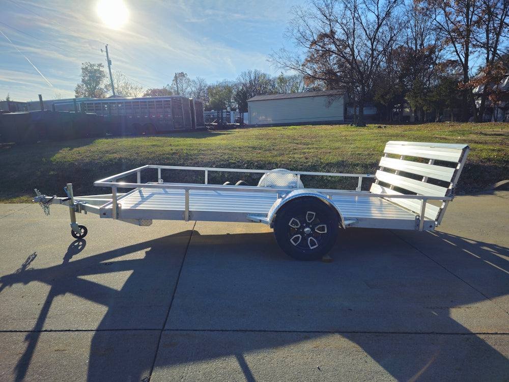 6.4'x12' Aluminum Utility Trailer With Gate Aluminum Wheels 3500 lb Axle image 7
